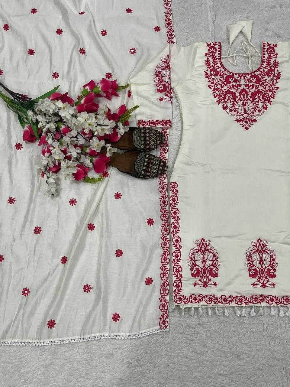 Silk Cotton Embroidery Ladies Suit - MYLUXURY LANE ENTERPRISE